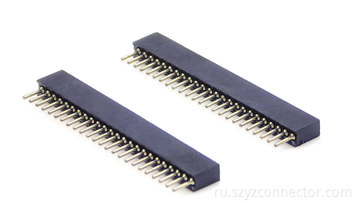 Женский заголовок 1,27 мм 1.27mm Pitch Machined Female header